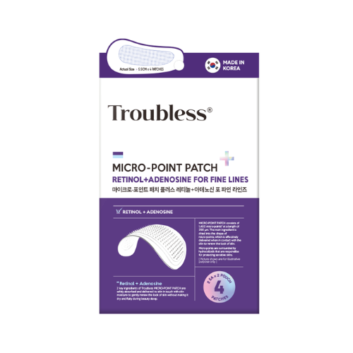 [Troubless] MICRO-POINT PATCH PLUS RETINOL+ADENOSINE FOR FINE LINES (2EA,2*2PATCH)