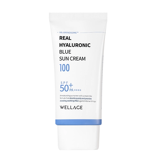 [WELLAGE] REAL HYALURONIC BLUE SUNCREAM SPF50+PA++++ 50ML
