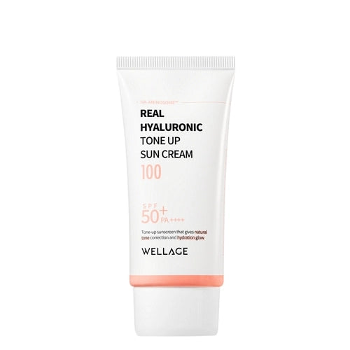 [WELLAGE] REAL HYALURONIC TONE UP SUNCREAM SPF50+PA++++ 50ML