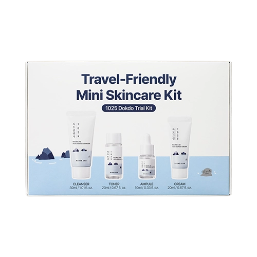 [ROUND LAB] 1025 DOKDO TRIAL KIT(CLEANSER 30ML+TONER 20ML+AMPOULE 10ML+CREAM 20ML)